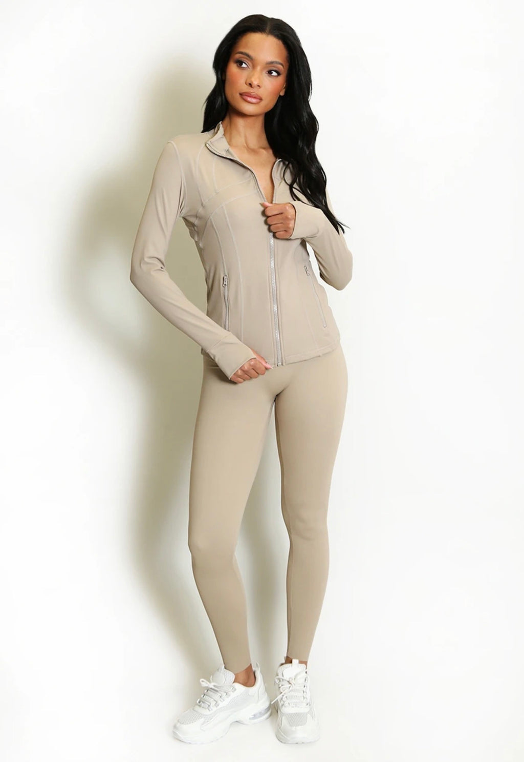Sculpted Gym Jacket And Legging Set