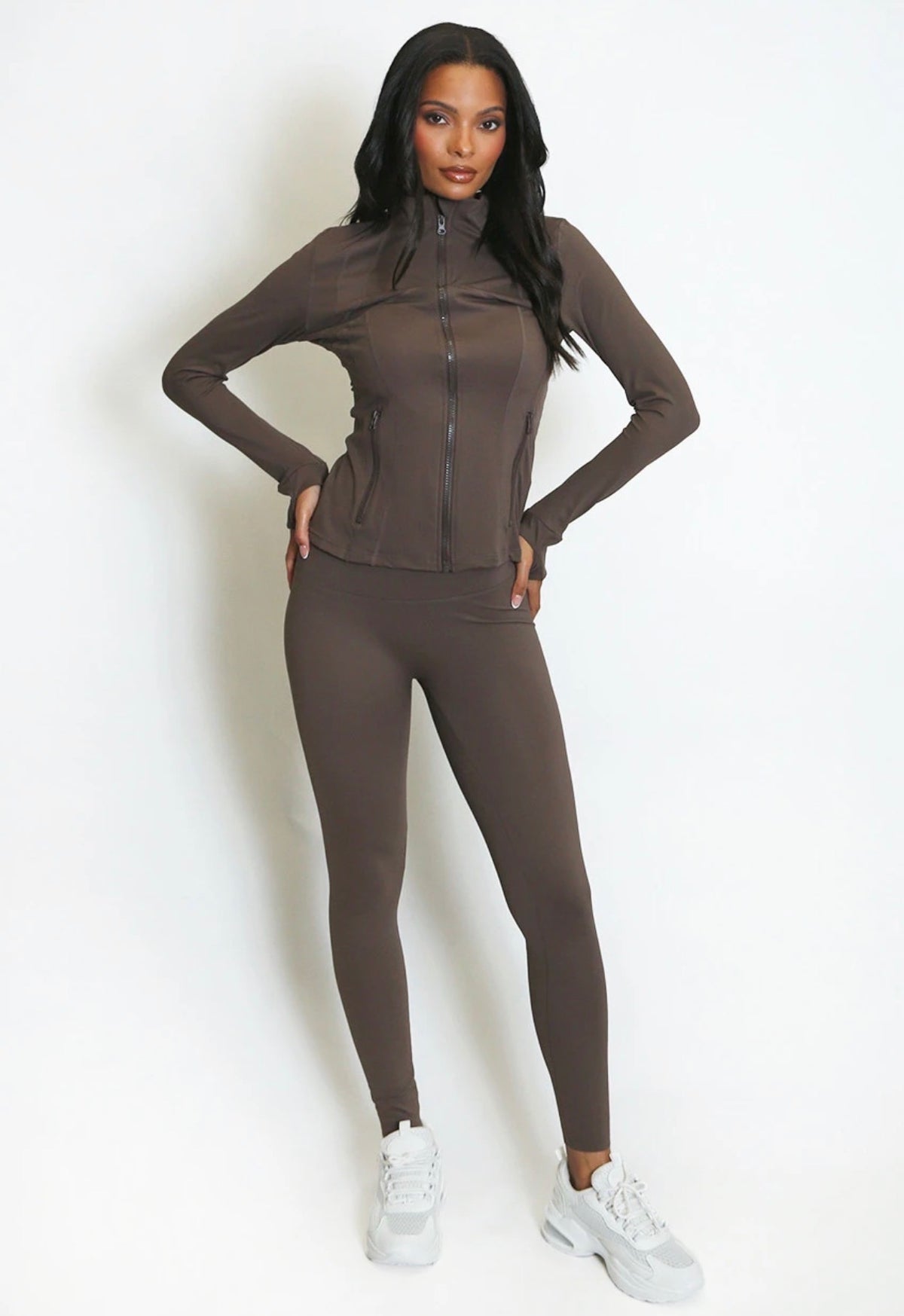 Sculpted Gym Jacket And Legging Set